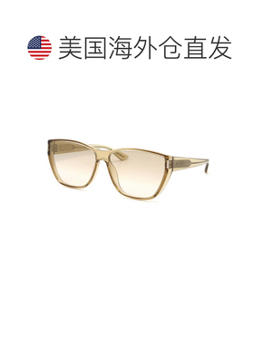 自营saint laurentSL 758/F 003透明黄色/棕色渐变-透明黄色 美国
