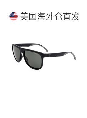 自营Carrera男式58毫米绿色太阳镜-哑光黑色 美国奥莱直发