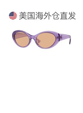 自营Versace 女士 53 毫米紫色透明太阳镜 VE4455U-5353-3-53 -