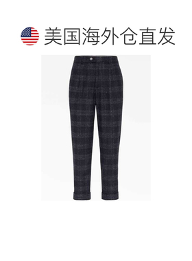 自营Brunello Cucinelli Silk Casual Men's Pants - gray 美国奥