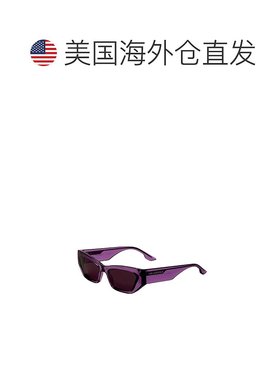 自营 Karl Lagerfeld女士54毫米紫色太阳镜-透明淡紫色 美国奥莱