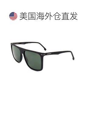 自营 Carrera男式58毫米绿色太阳镜-哑光黑色 美国奥莱直发卡雷拉