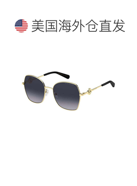 自营Marc Jacobs Sunglasses Butterfly Full Rim, Gold/black Fr