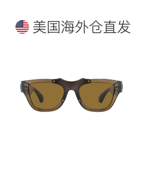 自营Burberry深棕色方形男女通用太阳镜BE4445U 414373 53 - mult