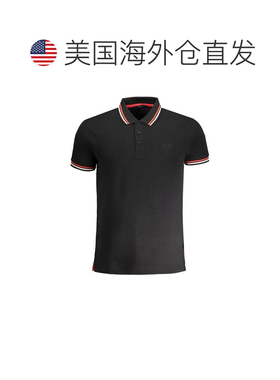 自营Cavalli Class Cotton Men Polo Men's Shirt - black 美国奥