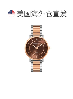 自营Kenneth Cole Men's Classic mm Quartz Watch - brown 美国