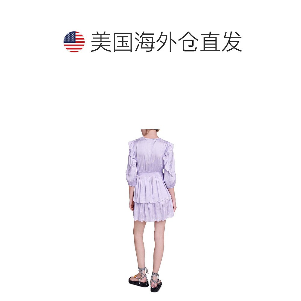 【美国直邮】maje 女士 连衣裙荷叶边衣服 - 图1