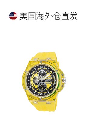 自营Invicta Men's Racing 46mm Yellow Quartz Watch - yellow