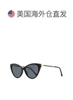 自营Jimmy Choo 女士猫眼太阳镜 Val 807IR 黑色/金色 57 毫米 -