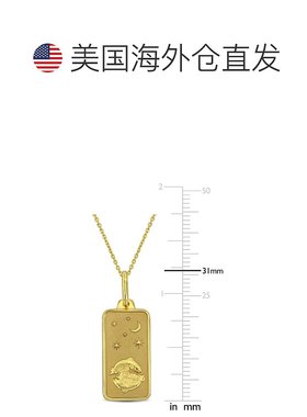 美国直邮Julianna B双鱼项链女士轻奢星座图案吊坠典雅小众高级感