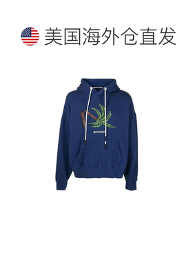 自营Palm Angels Cotton Men's Sweatshirt - blue 美国奥莱直发