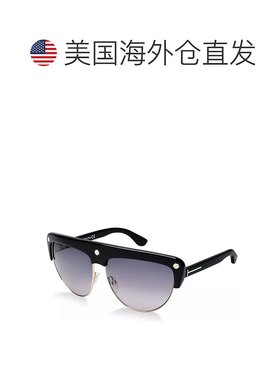 自营Tom Ford Sunglasses Geometric Full Rim, Shiny Black Fram