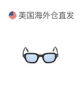 自营tom fordTi0021 Rectangular Acetate Sunglasses - blue 美