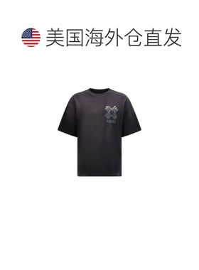 自营Amiri Cotton Men's T-Shirt - black 美国奥莱直发