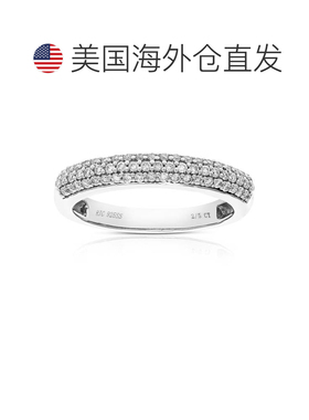 自营vir jewels2/5 克拉 61 颗宝石圆形切割实验室培育钻石结婚戒