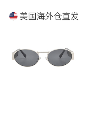 自营Versace Dark Grey Oval Unisex Sunglasses VE2264 151387 5