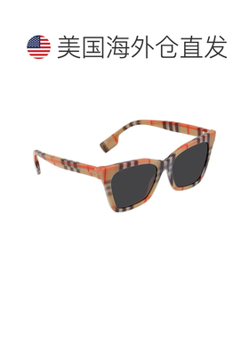 自营Burberry Dark Grey Cat Eye Ladies Sunglasses BE4346 3944