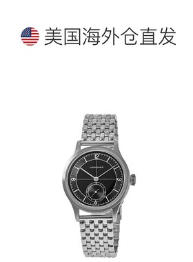 自营 Longines Heritage Classic Sector Black Dial Steel Men's