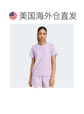 自营Women's adidas Own The Run Tee - powder plum 美国奥莱直