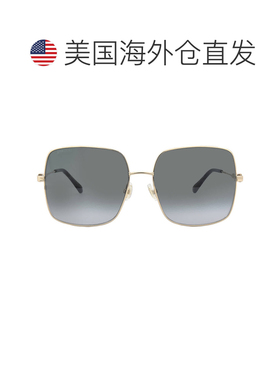 自营Jimmy Choo Dark Grey Square Ladies Sunglasses LILI/S 02M