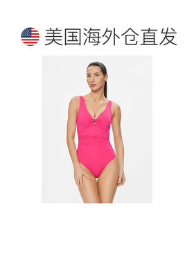 自营Women's Lauren Ralph Lauren Beach Club Swimsuit Pink Ruc