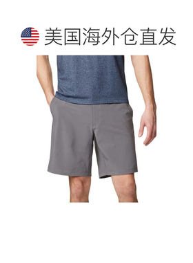 自营Men's Columbia Carter Crest Shorts  City Gray Stretch Fl