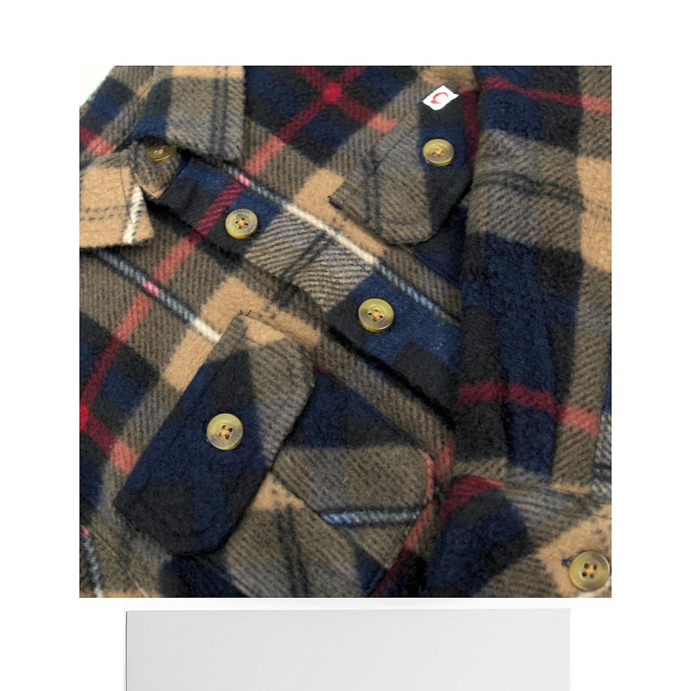 自营appamanBoys' Snow Fleece Shirt In Navy/khaki Plaid - nav - 图3