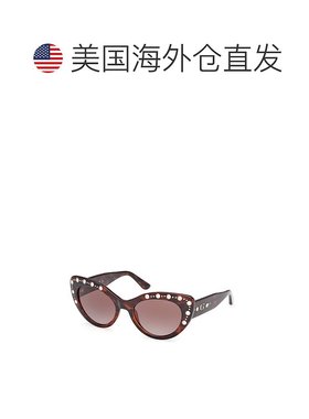 自营Guess Resin Women's Sunglasses - brown 美国奥莱直发