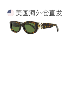 自营Off-White Unisex Oval Palmer Sunglasses OERI14E 6055 Hav