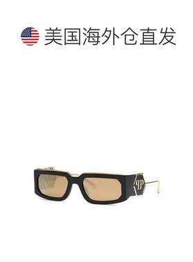 自营Philipp Plein Sunglasses Rectangle Full Rim, Polished Fu
