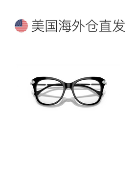 自营swarovski0Sk2012 Oversized Cat-Eye Eyeglasses with Cryst