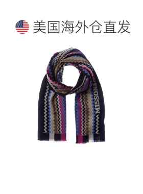 自营missoni米索尼羊毛围巾-紫色 美国奥莱直发