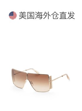 自营 swarovski施华洛世奇女式68毫米闪亮淡金色太阳镜-闪亮淡金
