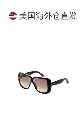 自营 Tom Ford女式61毫米闪亮黑色太阳镜FT1037-01B-61-闪亮黑色