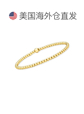 自营RS Pure by Ross-Simons Italian 3mm 18kt Gold Over Sterli