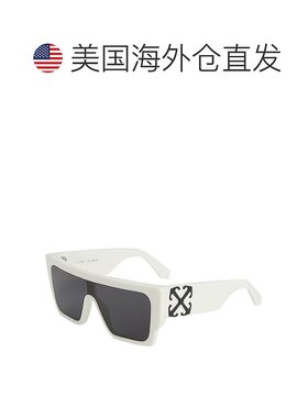 自营Off-White Sunglasses Shield Full Rim, White Frame And Da