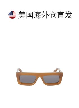 自营 off-white米白色安大略长方形太阳镜-泥灰色 美国奥莱直发