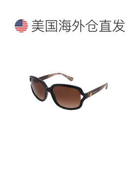 自营Coach太阳镜HC8169-535313-57-16-135非偏光-黑色 美国奥莱直