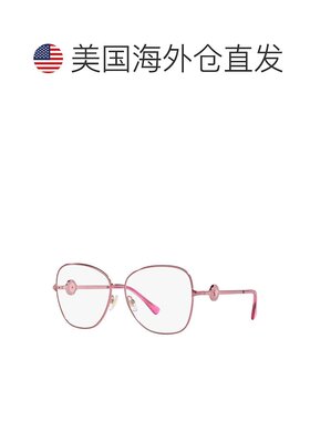 自营 Versace Butterfly全环，玫瑰金框架和透明演示镜头。-粉红