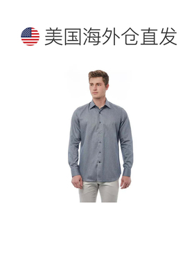 自营Bagutta Cotton Men Men's Shirt - black 美国奥莱直发