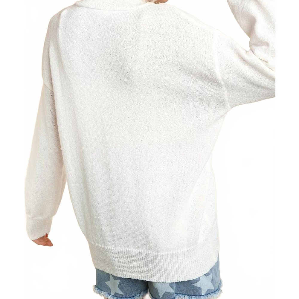自营 haptics女式白色You're A Grand Ol旗帜毛衣 美国奥莱直发 - 图2