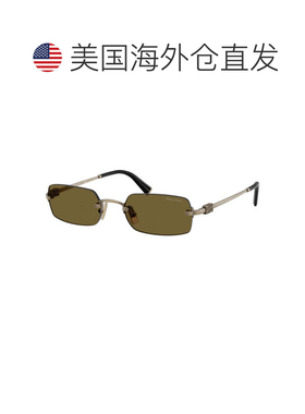 自营miu miuMUB50S 26C09Z金色/深棕色-金色 美国奥莱直发