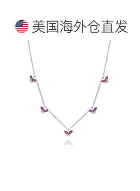 自营 Diana M. 钻石项链 - 白色 美国奥莱直发吊坠银饰