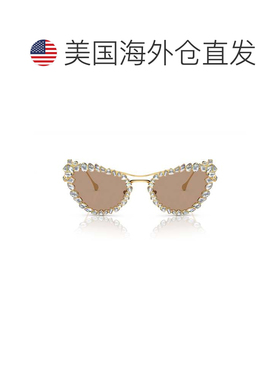 自营swarovskiCat-Eye Sunglasses With Crystal Embellishments