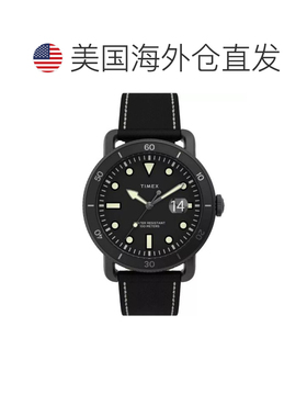 自营Timex Men's Port Black Dial Watch - black 美国奥莱直发