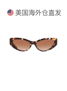 自营versace范思哲棕色渐变猫眼女士太阳镜VE4470B 547013 56 - m