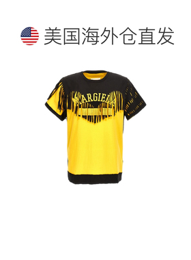 自营Maison Margiela Men's Double Layer T-Shirt - yellow 美国