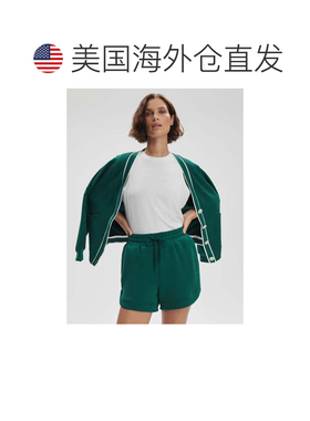 自营Varley Ollie Shorts Women's Green Stretch High Rise Draw