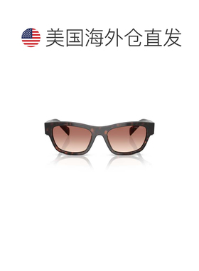 自营prada0pr B09s Rectangular Frame Tortoiseshell Acetate Su