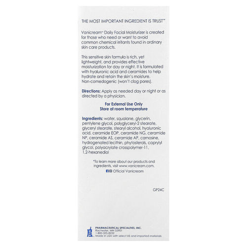 香港直邮Vanicream薇霓肌面部保湿霜日常适用于敏感肌肤无香正品 - 图2